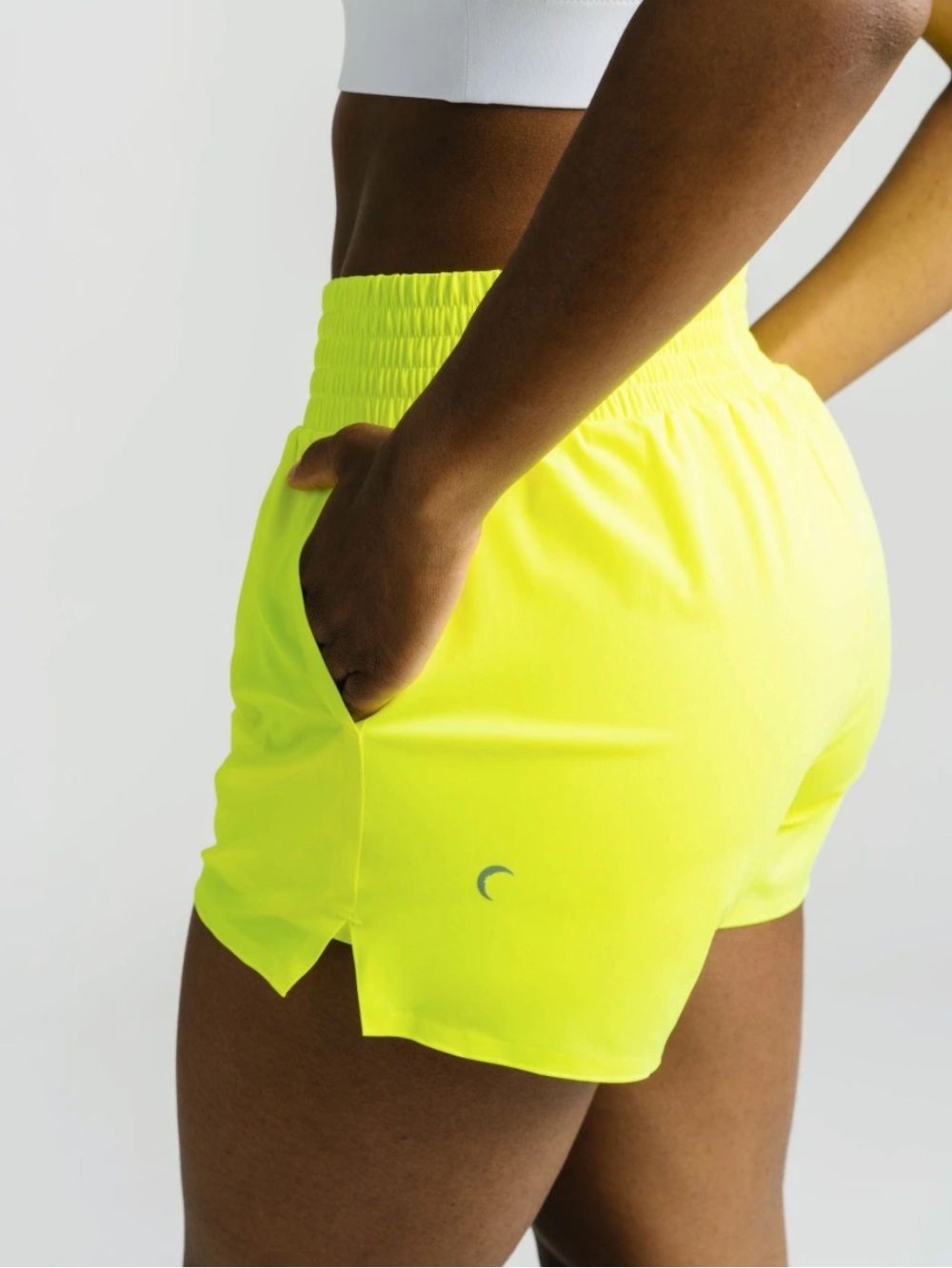 Zyia neon lime finesse shorts